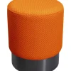 New Hocker Jody Orange Mesh Schwarz O35Cm Sitzbänke