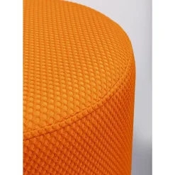 New Hocker Jody Orange Mesh Schwarz O35Cm Sitzbänke