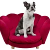 Best Hund/Katzenbett Water Lily Rot Kleinmöbel & Sonstiges