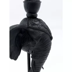 Hot Kerzenständer Elephant Head Schwarz 36Cm Kerzenständer & Laternen