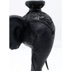 Kerzenständer Elephant Head Schwarz 49Cm Kerzenständer & Laternen