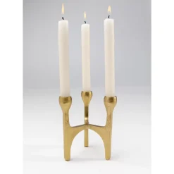 Sale Kerzenständer Stacky Gold 15Cm Kerzenständer & Laternen