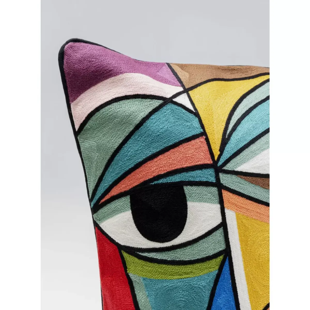 New Kissen Faccia Arte Colore Left 50X50Cm Kissen
