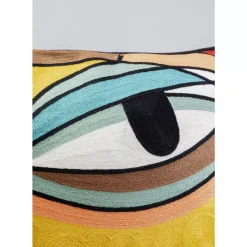 New Kissen Faccia Arte Colore Left 50X50Cm Kissen