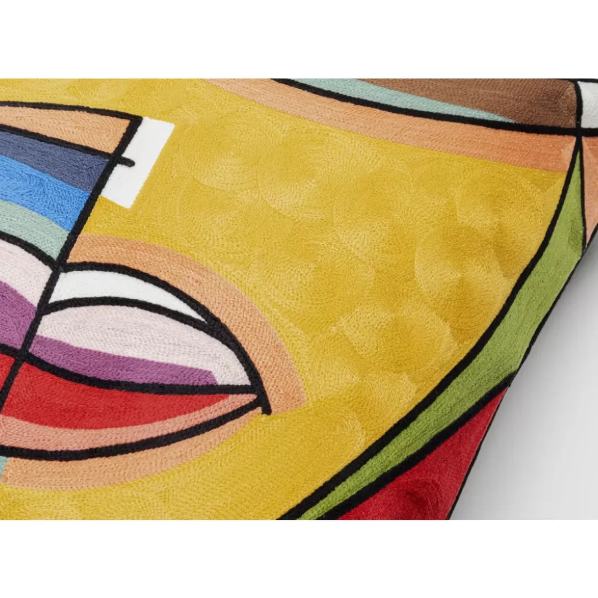New Kissen Faccia Arte Colore Left 50X50Cm Kissen
