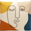 Kissen Face Art Multi 50X50Cm Kissen