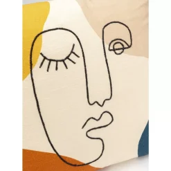 Kissen Face Art Multi 50X50Cm Kissen