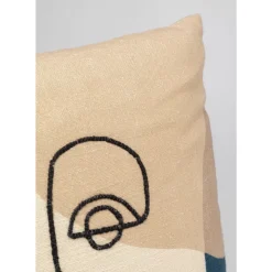 Kissen Face Art Multi 50X50Cm Kissen