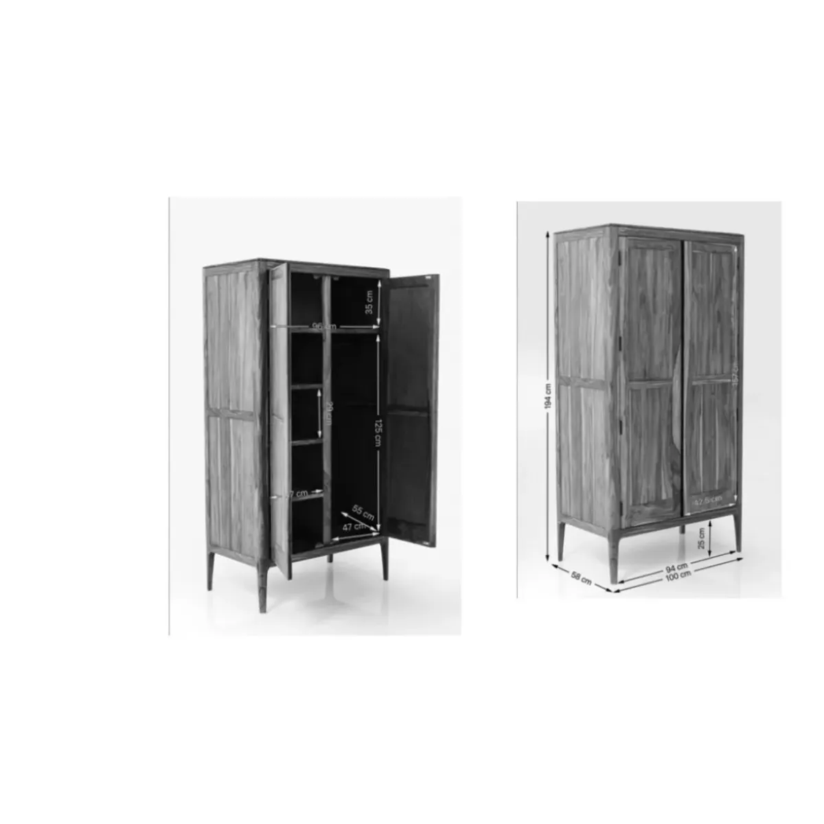 Best Kleiderschrank Brooklyn Walnut Regale