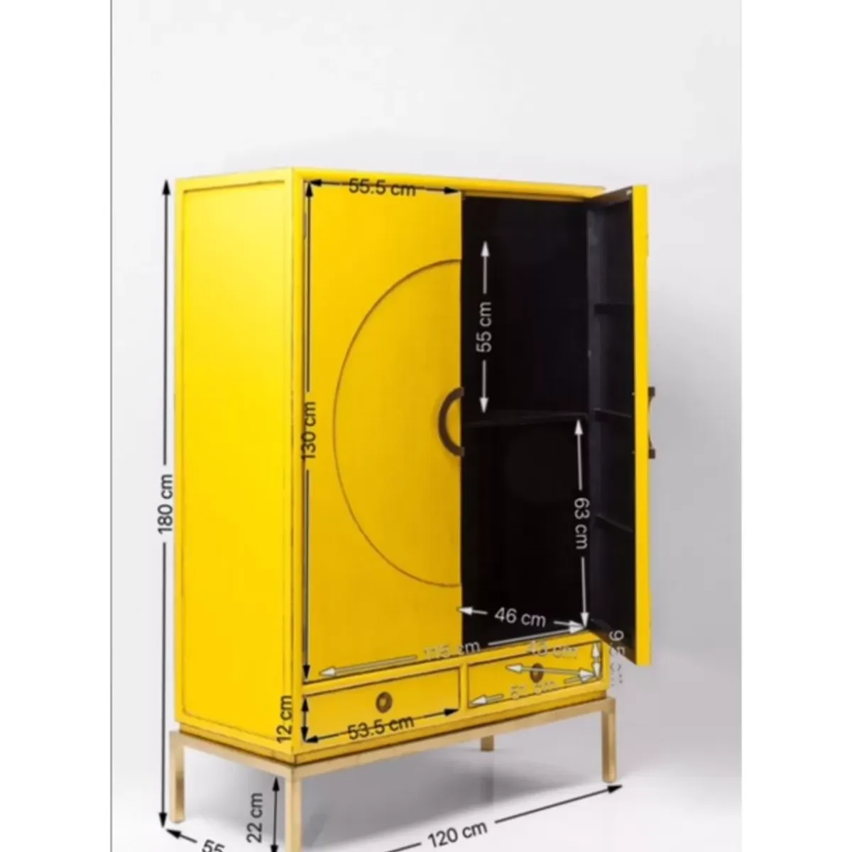 Kleiderschrank Disk Yellow Regale