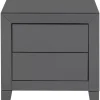 Online Kommode Klein Luxury Push 2 Schube Grau Kommoden & Sideboards
