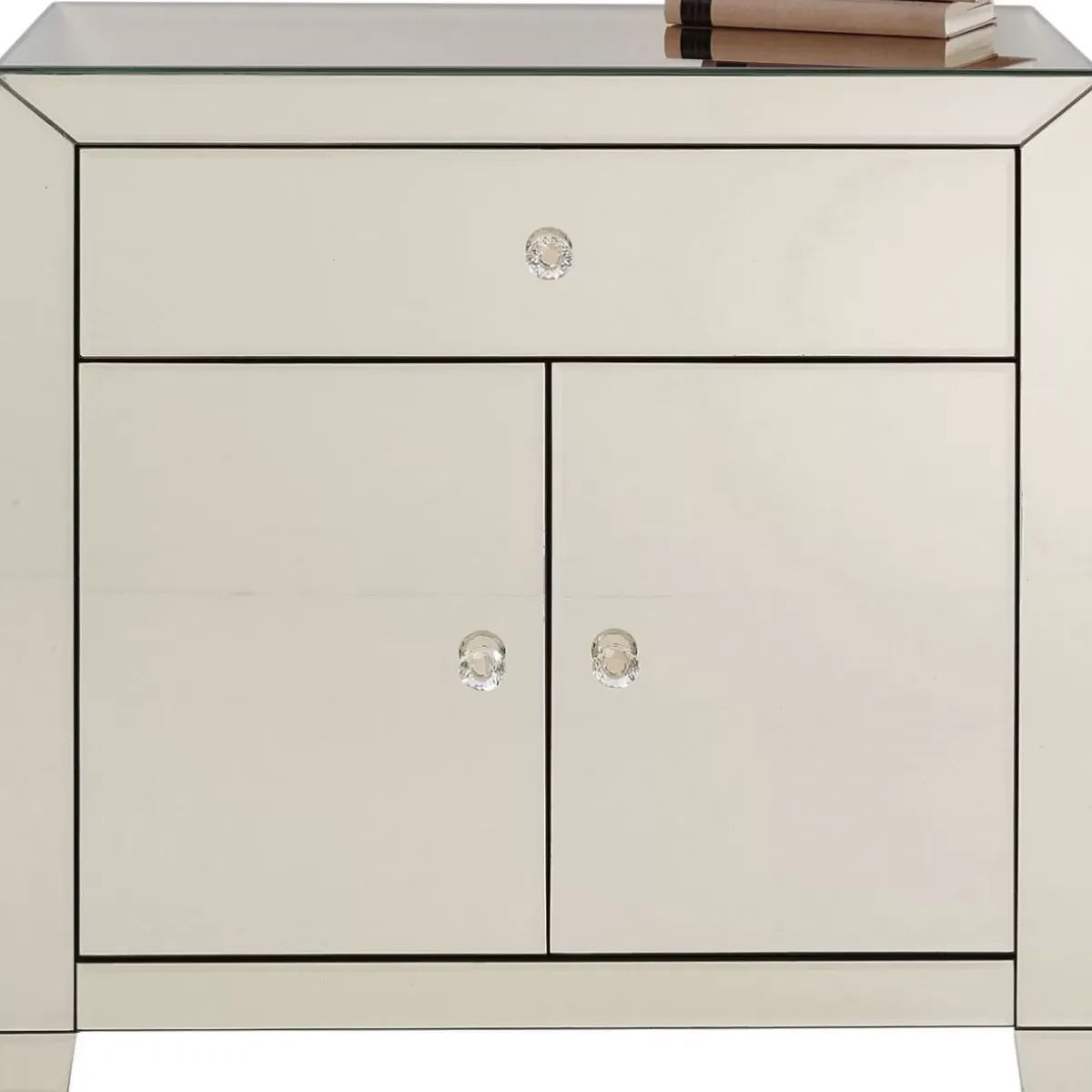 Clearance Kommode Luxury Champagne 2-Turig 1 Schub Kommoden & Sideboards