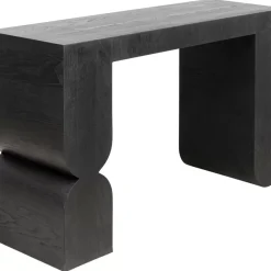 Outlet Konsole Curve Schwarz 120X76Cm Kommoden & Sideboards