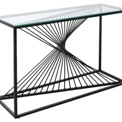 Sale Konsole Laser Schwarz Klarglas 120X40Cm Kommoden & Sideboards