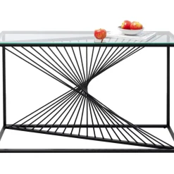 Sale Konsole Laser Schwarz Klarglas 120X40Cm Kommoden & Sideboards