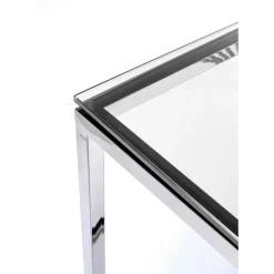 Online Konsole Laser Silber Klarglas 120X40 Kommoden & Sideboards