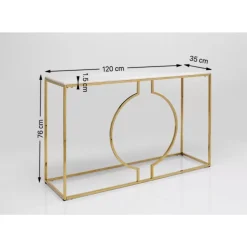 Clearance Konsole Miami Loft Gold 120Cm Kommoden & Sideboards