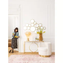 Clearance Konsole Miami Loft Gold 120Cm Kommoden & Sideboards