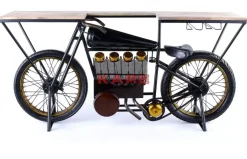 Outlet Konsole Motorbike Schwarz Kommoden & Sideboards