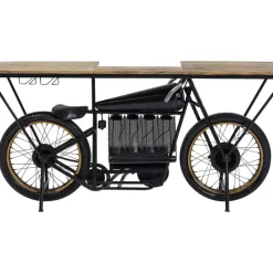 Outlet Konsole Motorbike Schwarz Kommoden & Sideboards