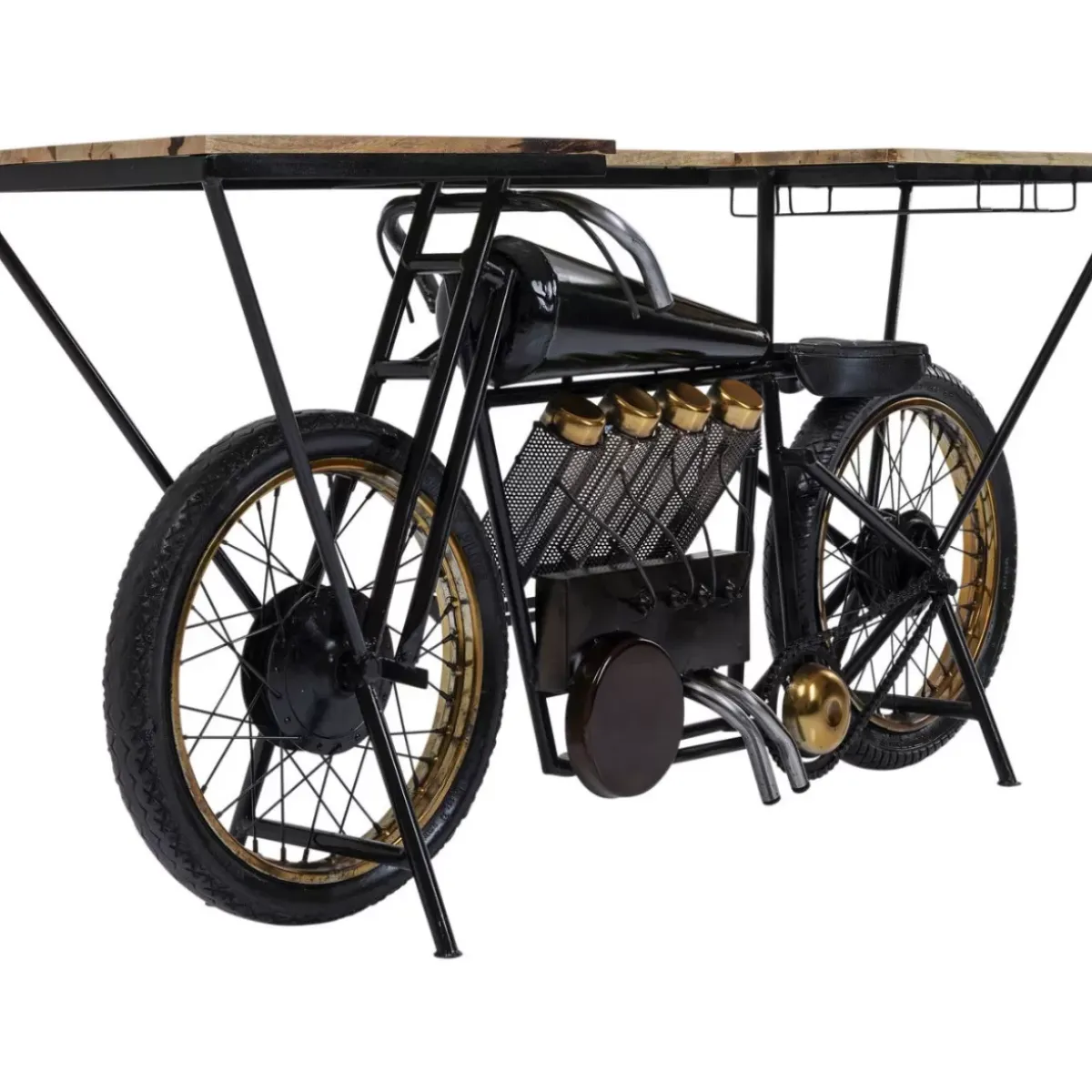 Outlet Konsole Motorbike Schwarz Kommoden & Sideboards