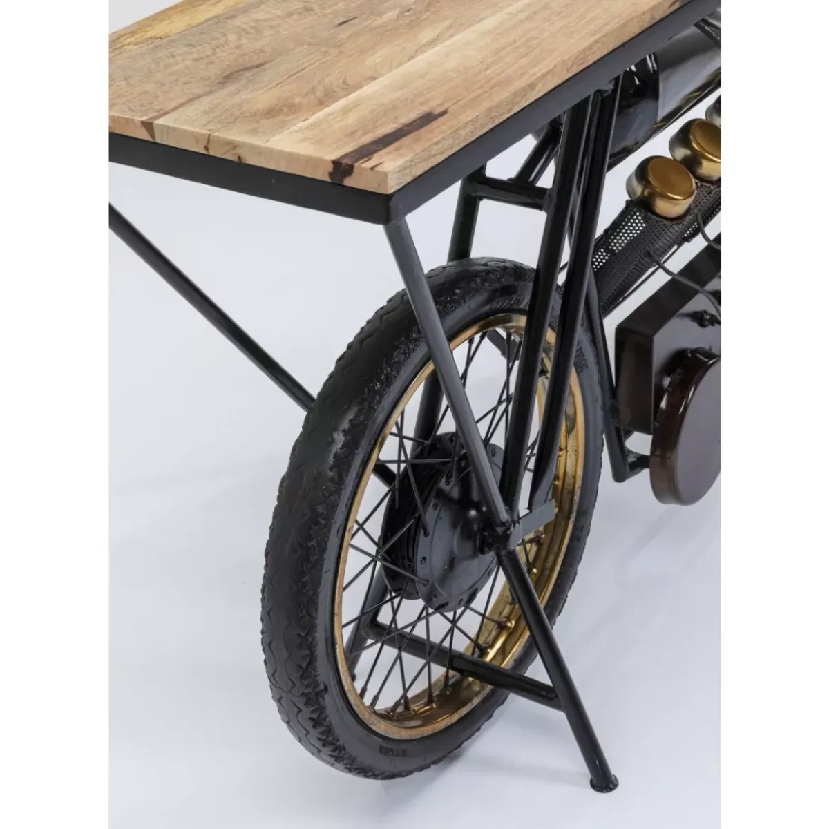 Outlet Konsole Motorbike Schwarz Kommoden & Sideboards