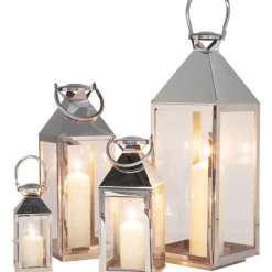 Sale Laterne Giardino Silver (4/Set) Kerzenständer & Laternen