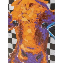 Sale Leinwandbild Colorful Cows 120X90Cm Bilder