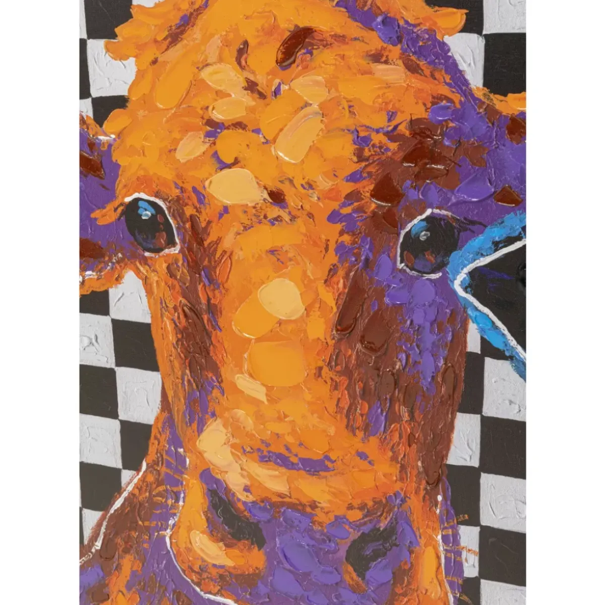 Sale Leinwandbild Colorful Cows 120X90Cm Bilder