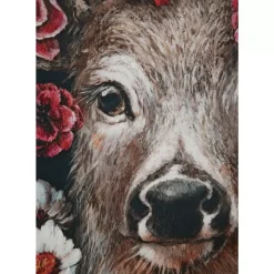 Outlet Leinwandbild Deer In Flower 90X140Cm Bilder