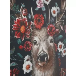 Outlet Leinwandbild Deer In Flower 90X140Cm Bilder