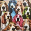 New Leinwandbild Doggy Eye`S 100X100Cm Bilder