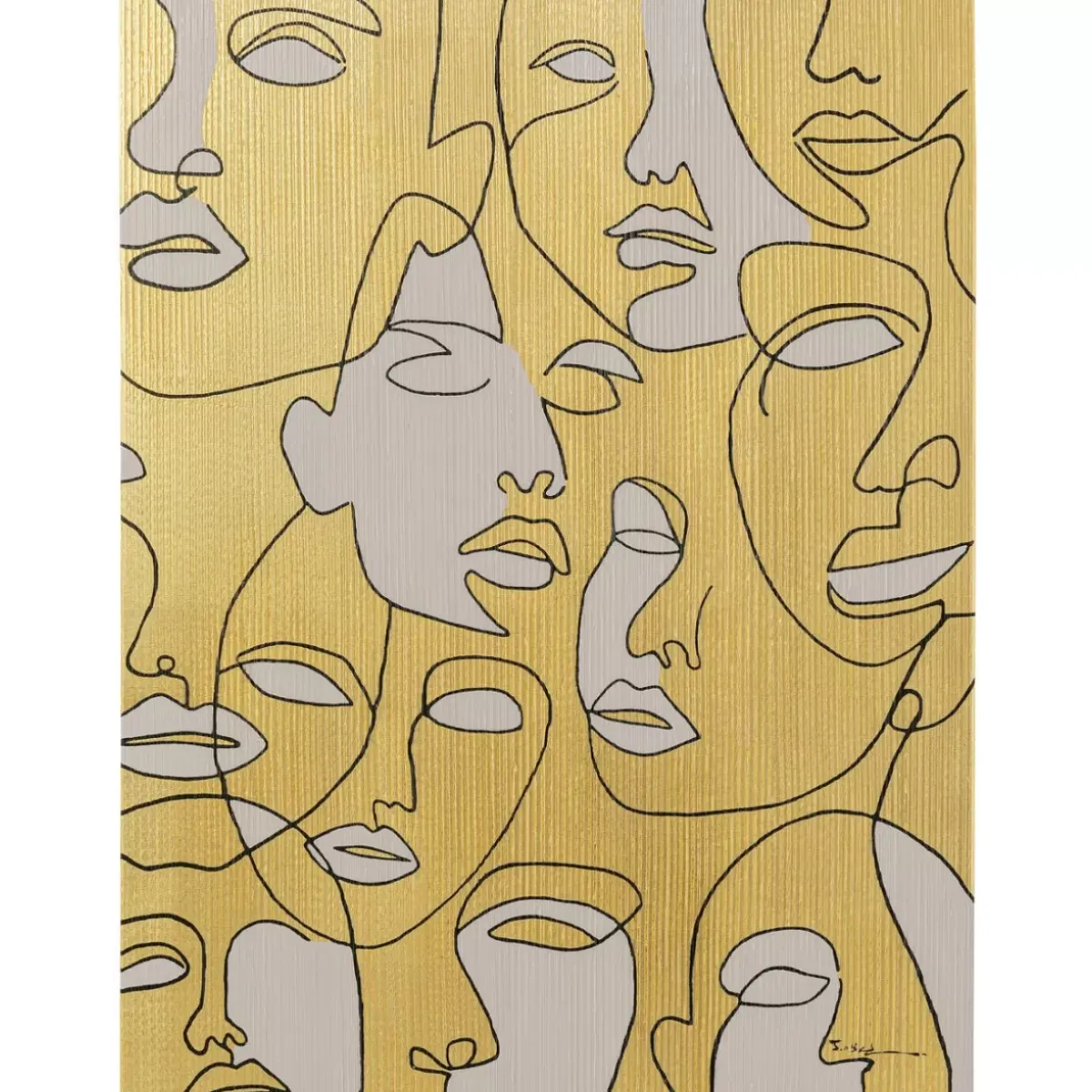 Clearance Leinwandbild Faces 70X100Cm Bilder