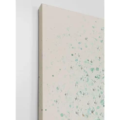 Outlet Leinwandbild Flower Boat Beige Grun 120X160Cm Bilder