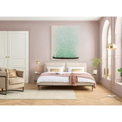 Outlet Leinwandbild Flower Boat Beige Grun 120X160Cm Bilder