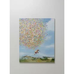 Clearance Leinwandbild Flying Elephant In Day 120X160Cm Bilder
