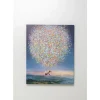 Clearance Leinwandbild Flying Elephant At Night 80X100Cm Bilder