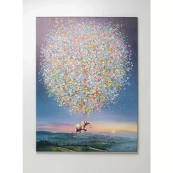 Discount Leinwandbild Flying Elephant At Night 120X160Cm Bilder