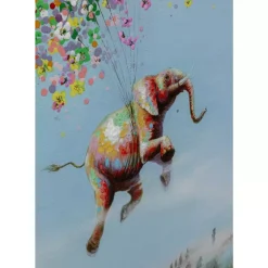 Leinwandbild Flying Elephant In Day 80X100Cm Bilder