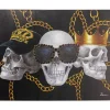 Leinwandbild Skull Gang 90X120 Bilder