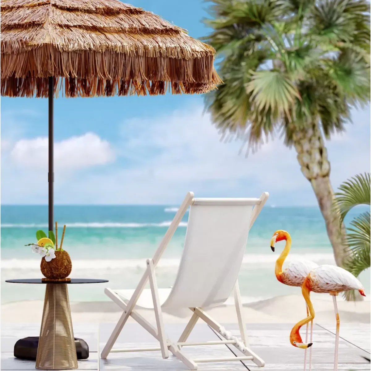 Discount Liegestuhl Bright Summer Outdoormöbel
