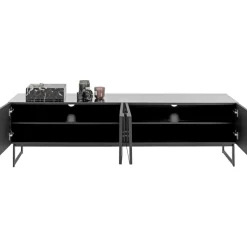 Outlet Lowboard Soran Schwarz 180X40Cm Kommoden & Sideboards
