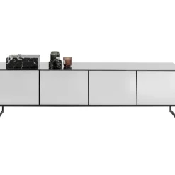 Outlet Lowboard Soran Schwarz 180X40Cm Kommoden & Sideboards