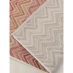 Clearance Outdoor Teppich Zigzag Rot 160X230Cm Teppiche