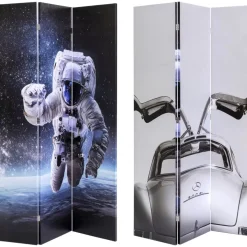 Outlet Paravent Triptychon Man Vs Oldtimer 120X180Cm Paravents