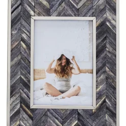 Rahmen Chevron Grau 13X18 Deko & Geschenkartikel