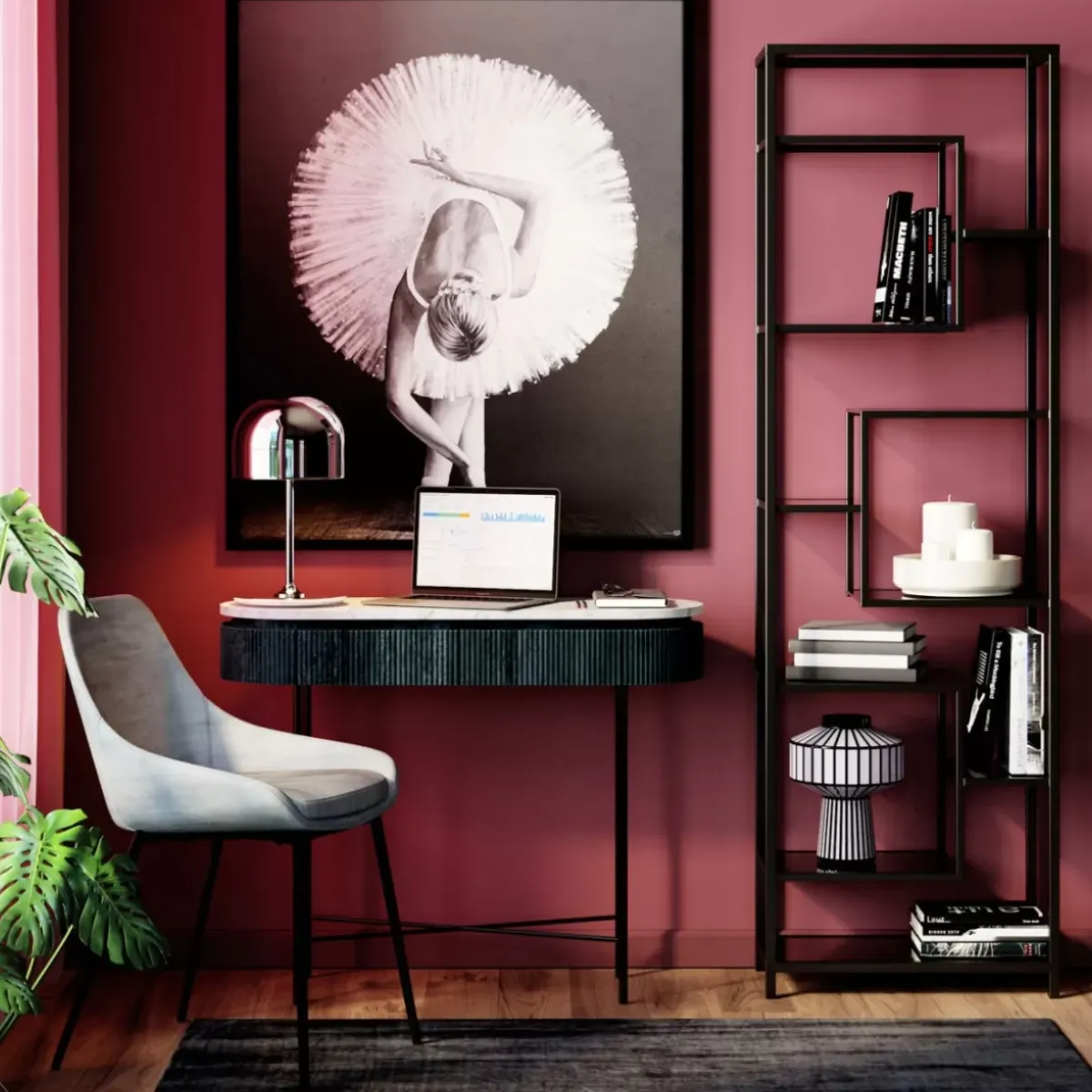 Regal Loft Schwarz 195X60 Regale