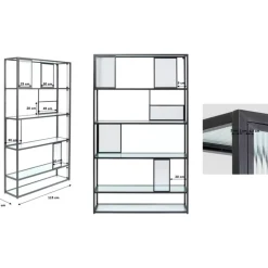 Regal Skyler 115X185Cm Regale