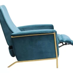 Online Relaxsessel Lazy Velvet Blau Sessel