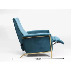 Online Relaxsessel Lazy Velvet Blau Sessel